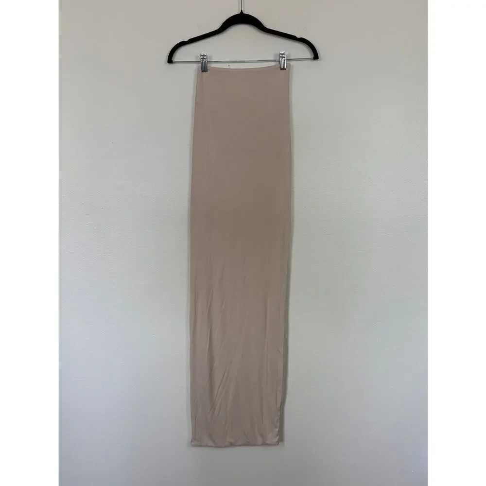 NWT Bayse Gabbi Natural Bodycon Jersey Knit High Rise Maxi Skirt XS